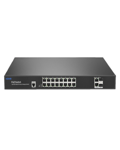 KN-SW1602SFP/M2. Коммутатор с питанием по PoE. KENO в Воронеже