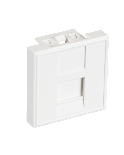 EC-IMF-1-WT-10 (10шт). Вставка 45x45 (Mosaic) для 1 модуля Keystone Jack. NETLAN в Воронеже