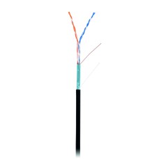 F/UTP 2pair, Cat5, Out, PE (EC-UF002-5-PE-BK). Кабель «витая пара» (LAN) для структурированных систем связи. NETLAN