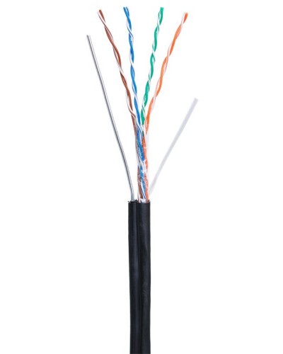 U/UTP 4pair, Cat5e, Out, Sw, PE (EC-UU004-5E-PE-SW-BK). Кабель «витая пара» (LAN) для структурированных систем связи. NETLAN в Воронеже