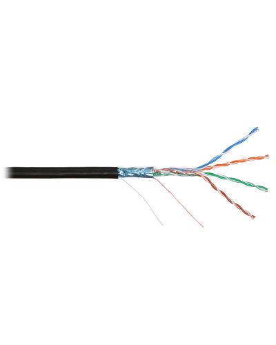F/UTP 4pair, Cat5e, Solid, Out, PVC (NMC 4200B-BK). Кабель «витая пара» (LAN) для структурированных систем связи. NIKOMAX в Воронеже