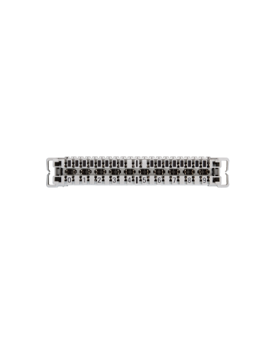 NMC-PL10-CU-10 (10 шт). Плинт неразмыкаемый, (0...9), крепление под кронштейн и круглые направляющие. NIKOMAX в Воронеже