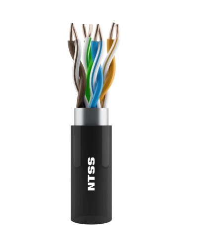 NTSS-OUT-UTP4-5Е-PE-BL кат.5E UTP 4 пары 24AWG PE внешний 305м черный. Кабель «витая пара» (LAN) для структурированных систем связи. NTSS в Воронеже