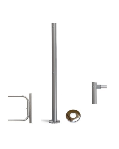 PERCo-BH02 2-15 с крышкой. Стойка с отверстием под стопорный механизм поворотной секции и с 2-мя отверстиями для крепления патрубков на стороне, противоположной створке. PERCo в Воронеже