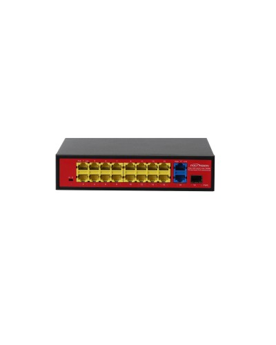 PND-16P-2G1F Lite (180W). Коммутатор неуправляемый 18-портовый с PoE. Polyvision в Воронеже