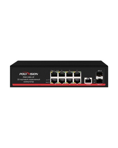 PND-M8GP-2F(150). Коммутатор управляемый оптический 10 портовый. Polyvision в Воронеже