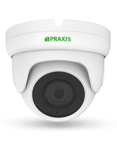 PE-7141IP 2.8. Видеокамера IP купольная. Praxis в Воронеже