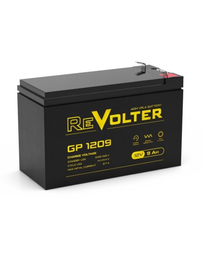 Revolter GP 1209. Аккумулятор автомобильный герметичный свинцово-кислотный. Revolter в Воронеже