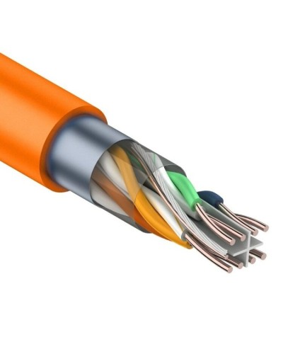 F/UTP, CAT 6, ZH нг(А)-HF, 4PR, 23AWG, INDOOR, SOLID, оранжевый, 305 м, REXANT (01-0151). Кабель «витая пара» (LAN) для структурированных систем связи. Rexant в Воронеже