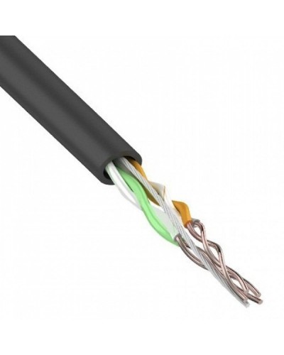 U/UTP, CAT 5e, PE, 2PR, 24AWG, OUTDOOR, SOLID, черный, 305м, REXANT (01-0025). Кабель «витая пара» (LAN) для структурированных систем связи. Rexant в Воронеже