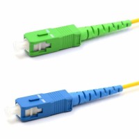Патч-корд оптический переходной (SM), 9/125 (OS2), SC/APC-SC/UPC, (Simplex), LSZH, 3м REXANT (50-2052): Патч-корд оптический