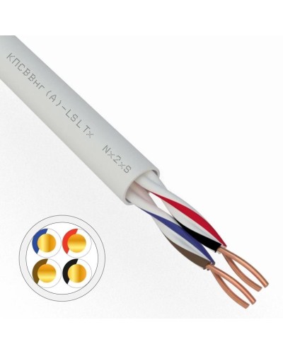 КПСВВнг(А)-LSLTx 2х2х0,75 REXANT (01-4876). Кабель для систем передачи данных пониженной пожароопасности c низким дымо- и газовыделением, с низкой токсичностью продуктов горения. Rexant в Воронеже