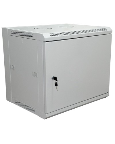 Шкаф телекоммуникационный 19 настенный 6U 600×450×370 мм (ШxГxВ) - передняя дверь металл, боковые стенки съемные (разобранный), RAL 7035 (04-2210). Шкаф телекоммуникационный 19 настенный 6U. Rexant в Воронеже
