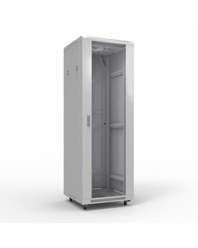 Шкаф телекоммуникационный 19 напольный 42U 600х800 мм, передняя дверь стекло, задняя дверь металл, RAL 7035 (состоит из 3 частей) (04-2306). Шкаф телекоммуникационный 19 напольный 42U. Rexant в Воронеже