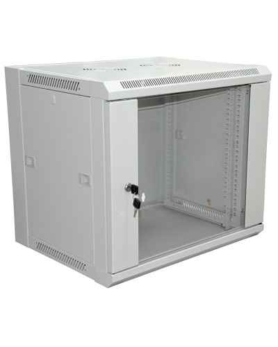 Шкаф телекоммуникационный 19 настенный 12U 600×450×635 мм (ШxГxВ) - передняя дверь стекло, боковые стенки съемные (разобранный) RAL 7035 (04-2202). Шкаф телекоммуникационный 19 настенный 12U. Rexant в Воронеже