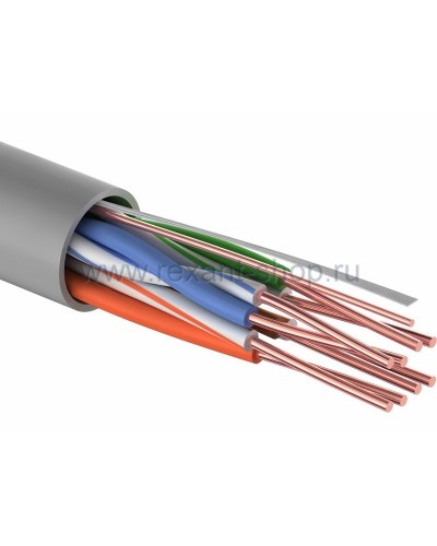 U/UTP 4PR, 24AWG, CAT5e, PVC, 100м REXANT (01-0043-100). Кабель «витая пара» (LAN) для структурированных систем связи. Rexant в Воронеже