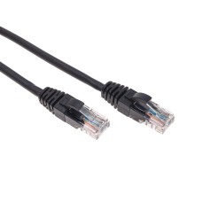 Патч-корд U/UTP, CAT 5e, RJ45-RJ45, 26AWG, LSZH, черный, 0,5м  REXANT (02-0102-05). Патч-корд UTP. Rexant