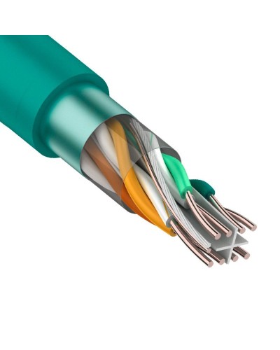 F/UTP, CAT 6, нг(А)-LSLTx, 4х2х0,575мм, 23AWG, INDOOR, SOLID, зеленый, 305м REXANT (01-0171). Кабель «витая пара» (LAN) для структурированных систем связи. Rexant в Воронеже