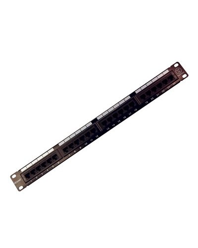 Коммутационная панель, 19", 1U, 24 порта RJ-45, категория 5e, UTP неэкранированная, черная Rexant (04-0021): Патч-панель 19" в Воронеже