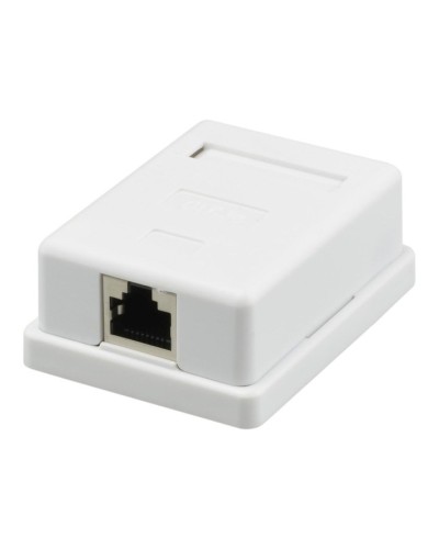 Розетка настенная RJ-45, 8P8C, Cat.5e, 1 порт FTP (10-0354). Компьютерная розетка. SUPRLAN в Воронеже