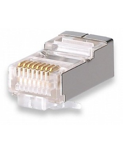 Коннекторы 8P8C FTP Cat.5e 3U (RJ-45) (100шт) (10-0201). Разъем RJ-45. SUPRLAN в Воронеже