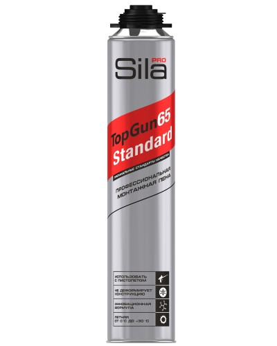Пена монтажная Sila Pro TopGun 65 STANDARD, 850 мл. Пена монтажная профессиональная. Sila в Воронеже