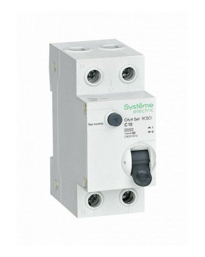 City9 Set 1P+N С 10А 4.5kA 10мА A 230В (C9D51610). Автоматический выключатель дифференциального тока. Systeme Electric в Воронеже
