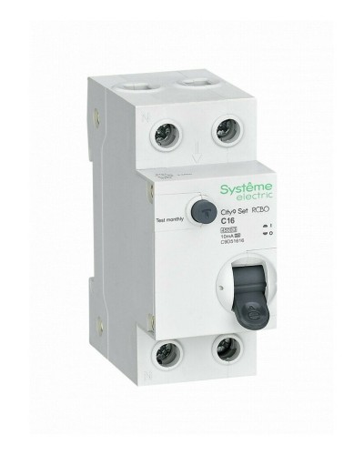 City9 Set 1P+N С 16А 4.5kA 10мА A 230В (C9D51616). Автоматический выключатель дифференциального тока. Systeme Electric в Воронеже