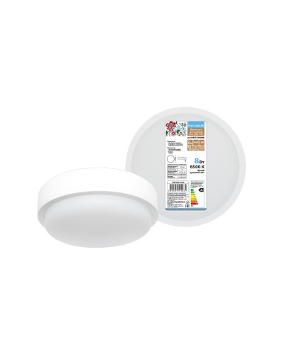 ДПП 3901 8Вт 6500К IP65 белый круг (SQ0366-0148). Светодиодный светильник LED. TDM ЕLECTRIC в Воронеже