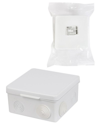 Коробка ОП 100х100х55мм, крышка, IP54, 8вх. (SQ1401-0513). Распаячная коробка. TDM ЕLECTRIC в Воронеже