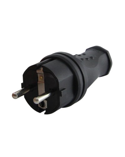 Вилка прямая 2Р+РЕ 16А 250В IP44 (SQ0612-0031). Вилка прямая каучук. TDM ЕLECTRIC в Воронеже