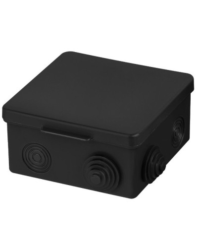 Распаячная коробка ОП 100х100х55мм, крышка, IP54, 8вх., черная TDM (SQ1401-0913). Распаячная коробка ОП. TDM ЕLECTRIC в Воронеже