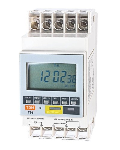 ТЭ8A-1мин/7дн-8on/off-16А-DIN TDM (SQ1503-0002). Таймер электронный. TDM ЕLECTRIC в Воронеже