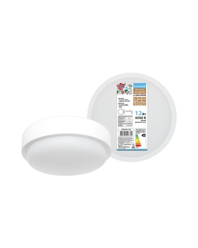 ДПП 3901 12Вт 6500К IP65 белый круг (SQ0366-0140). Светодиодный светильник LED. TDM ЕLECTRIC в Воронеже