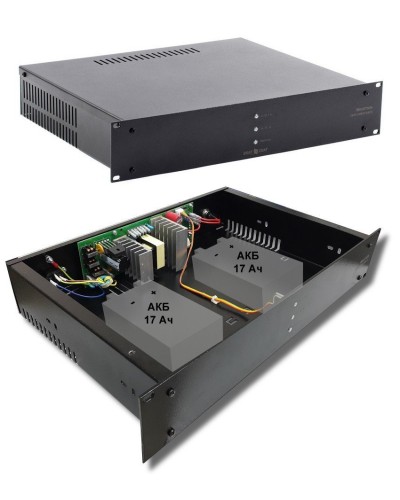 СКАТ-1200У RACK (СКАТ ИБП-12/7-2x17-RACK) (2141). Источник вторичного электропитания резервированный. Бастион в Воронеже