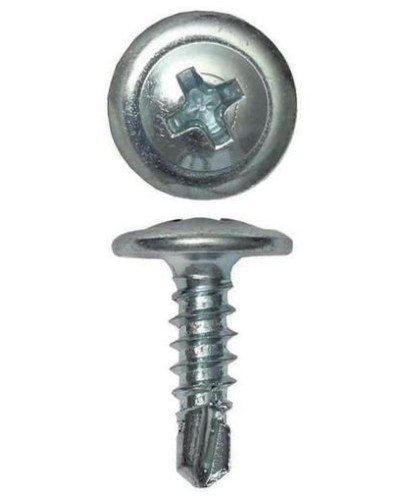 Саморез с пресс-шайбой 4.2х51 со сверлом (100 шт) (CM274051). Саморез с пресс-шайбой. ДКС в Воронеже