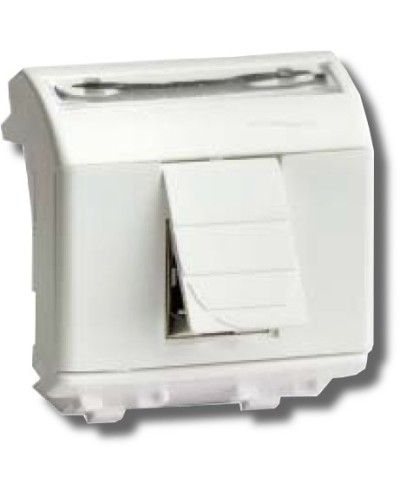 Розетка RJ-45 Brava 2 модуля белая (76450B): Розетка компьютерная с двумя разъёмами в Воронеже