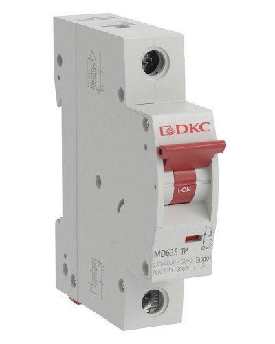 YON max MD63S 1P 25А 4,5кА C (MD63S-1PC25). Автоматический выключатель. ДКС в Воронеже