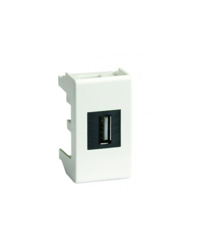 Розетка USB 2.0 Brava 1 модуль слоновая кость (75200S): Розетка USB в Воронеже