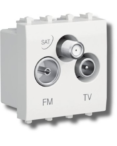 Розетка TV-FM-SAT Avanti 1 модуль белое облако (4400532): Розетка TV-FM-SAT в Воронеже