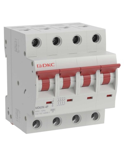 YON max MD63N 4P 50А 6кА C (MD63N-4PC50). Автоматический выключатель. ДКС в Воронеже