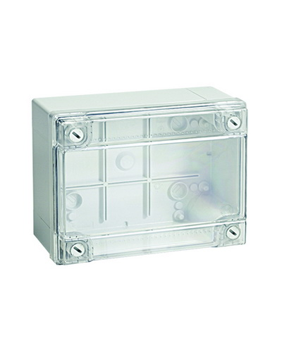 Коробка ответвительная с гладкими стенками, IP56, 380х300х120 (54420). Коробка ответвительная с гладкими стенками и прозрачной крышкой. ДКС в Воронеже