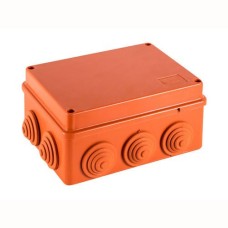 Коробка JBS150 150х110х70, 10 вых., 10P (0,15...2,5мм²) (43089HF). Коробка монтажная, огнестойкая, без галогена. Экопласт