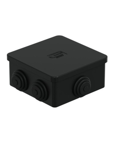 Коробка JBS080 85х85х50, 6 вых., IP44, чёрная (44066BL-1). Коробка монтажная. Экопласт в Воронеже