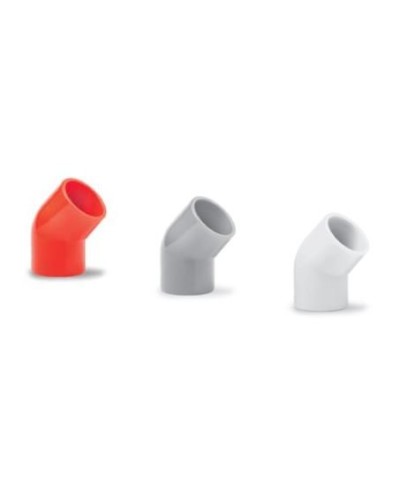 Ecoplast поворот 45гр., для аспирационной системы D25, АБС, белый (10 шт) (49225-10W). Поворот для аспирационной системы. Экопласт в Воронеже