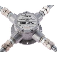 ККВ-07е-Ех-А-Р1-К-БК1, КВМ15+КВМ15+КВМ15+КВМ15. Коробка коммутационная взрывозащищенная крестообразная. Эридан