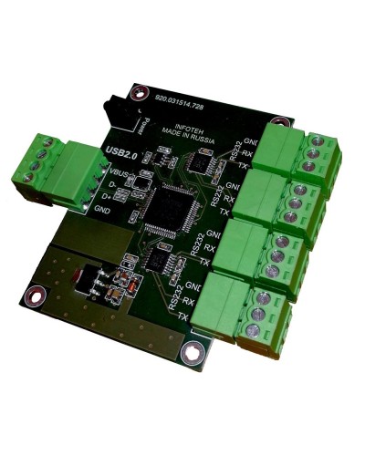 AVT-USB/4RS232. Промышленный преобразователь USB в RS-232. Инфотех в Воронеже