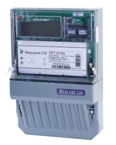 Меркурий 230 ART-01 PQRSIN 3ф 5-60А 1.0/2.0 класс точности, многотарифный (М0000051910). Счетчик электроэнергии. Инкотекс в Воронеже