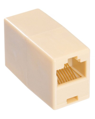 RJ-45 (розетка)-RJ-45 (розетка) (бежевый): Разъем распределительный в Воронеже