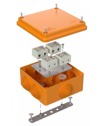 Коробка огнестойкая 100х100х50 (40-0300-FR1.5-8). Коробка огнестойкая для открытой установки. Промрукав в Воронеже